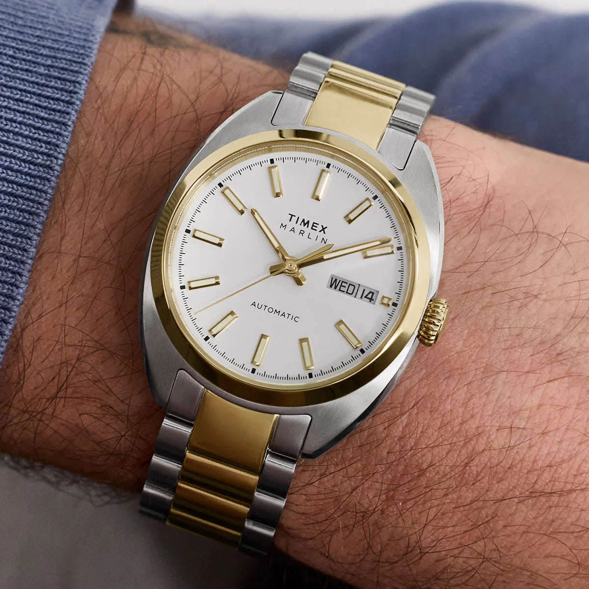 Timex Marlin® Draper Automatic 37mm Two Tone watch