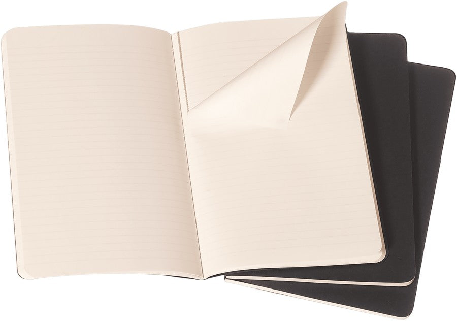 Moleskine Cahier Ruled Pocket Journals pack of 3, 3.5"x5.5"