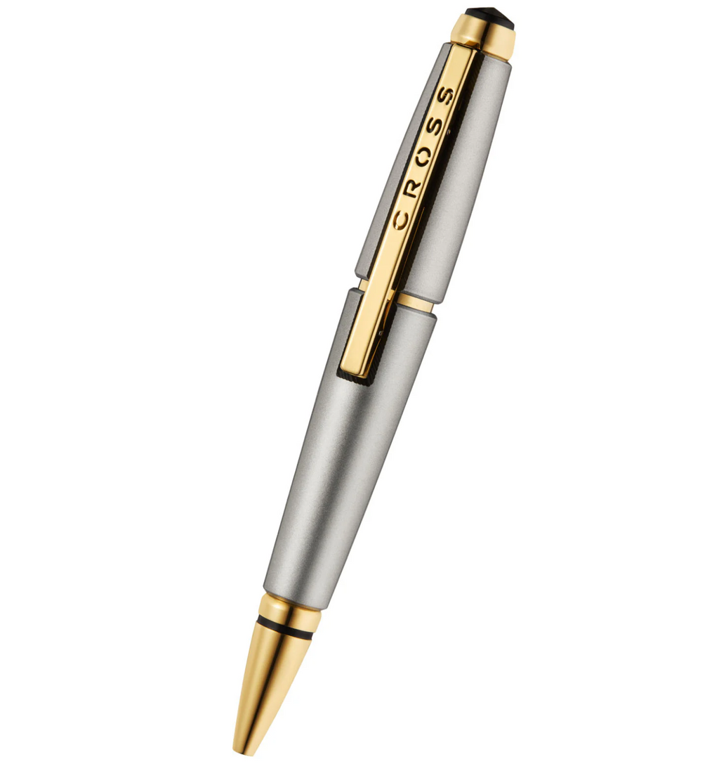Cross Edge™ Sonic Titanium Lacquer with Gold PVD Appointments Selectip® Rollerball Pen