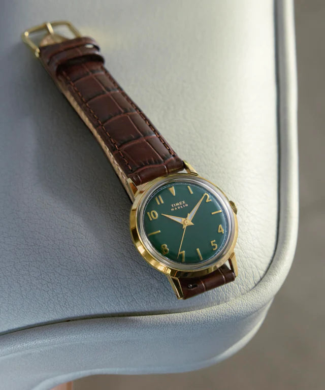 Timex®  Marlin Quartz Green & Gold
