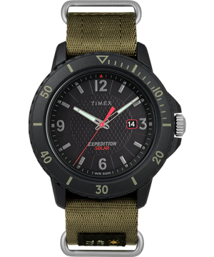 Timex® Expedition Gallatin Solar 44mm Fabric Strap Watch | Green
