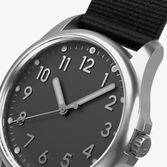 Mudita Radiant Charcoal Black Automatic Watch