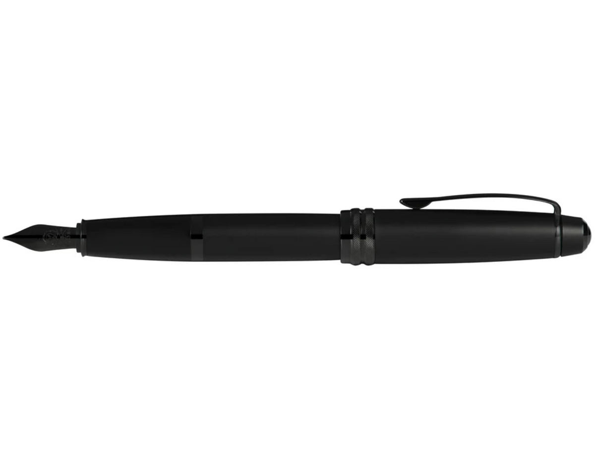 Bailey™ Matte Black Lacquer Stainless Steel Fine Nib Fountain Pen