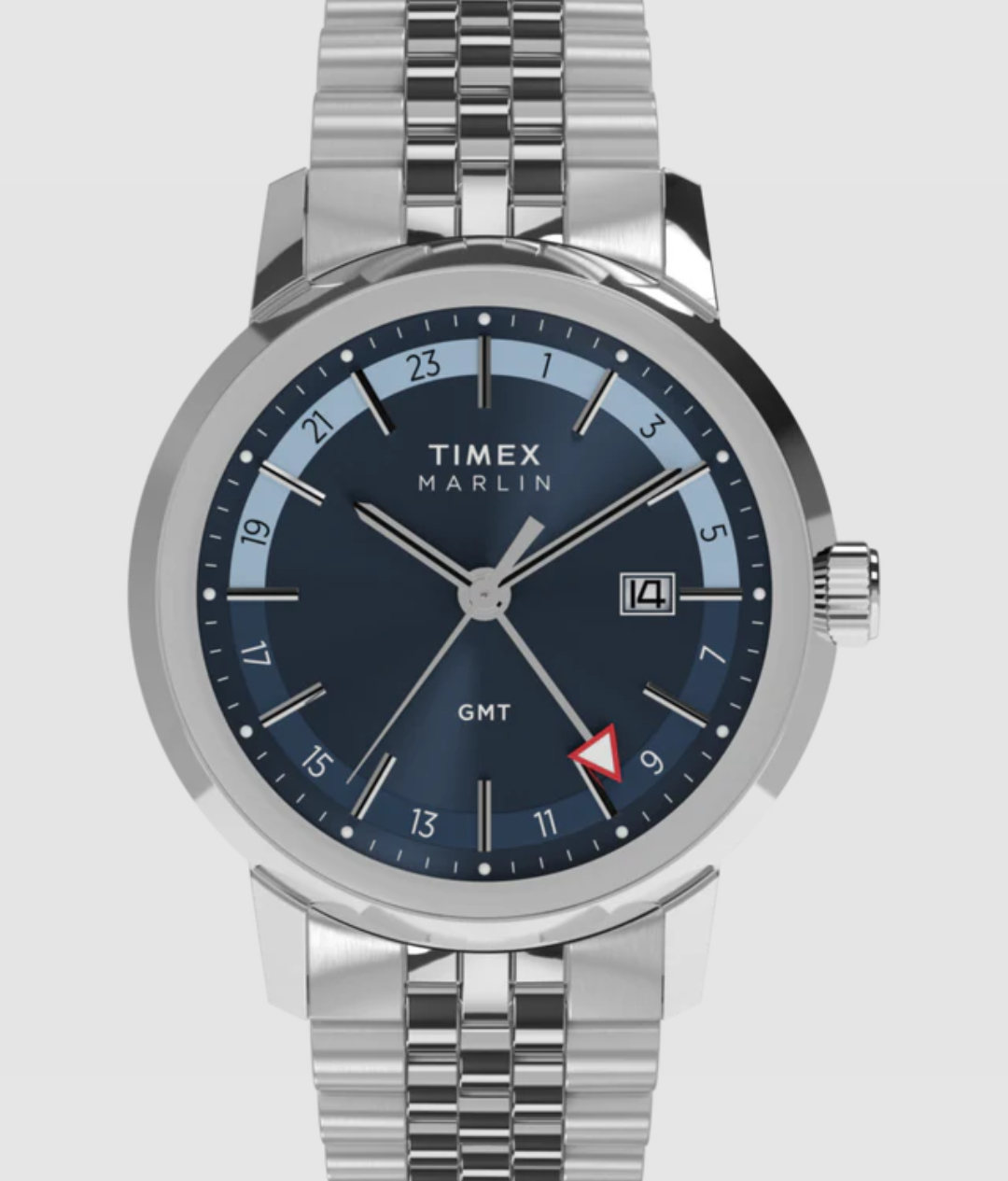 Timex® TW2Y47600 Marlin Quartz GMT 40mm Stainless Steel Bracelet Watch -Shop today