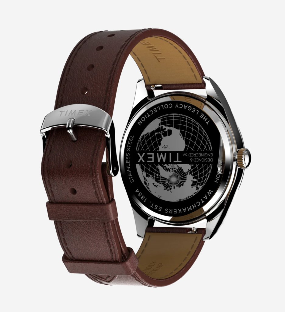 Timex® Legacy 41mm Leather Strap Watch
41 mm