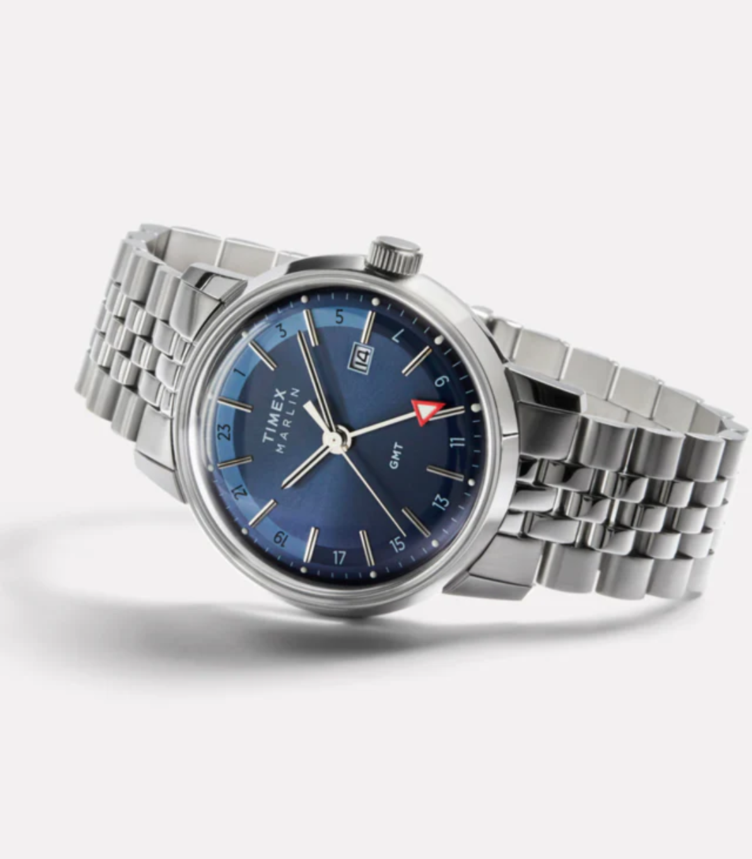 Timex® TW2Y47600 Marlin Quartz GMT 40mm Stainless Steel Bracelet Watch -Shop today