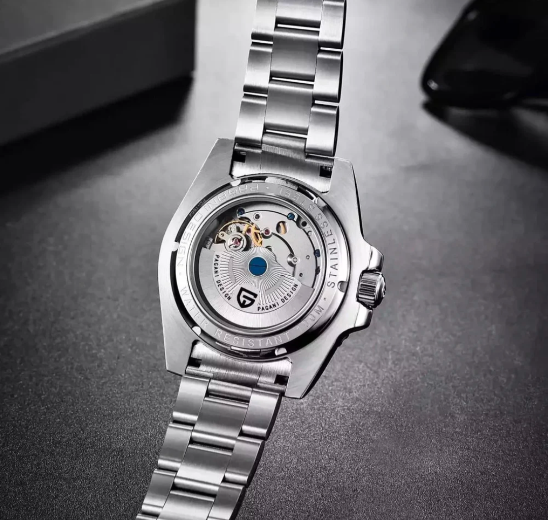 Pagani Design Automatic GMT  Black & Blue Jubilee bracelet