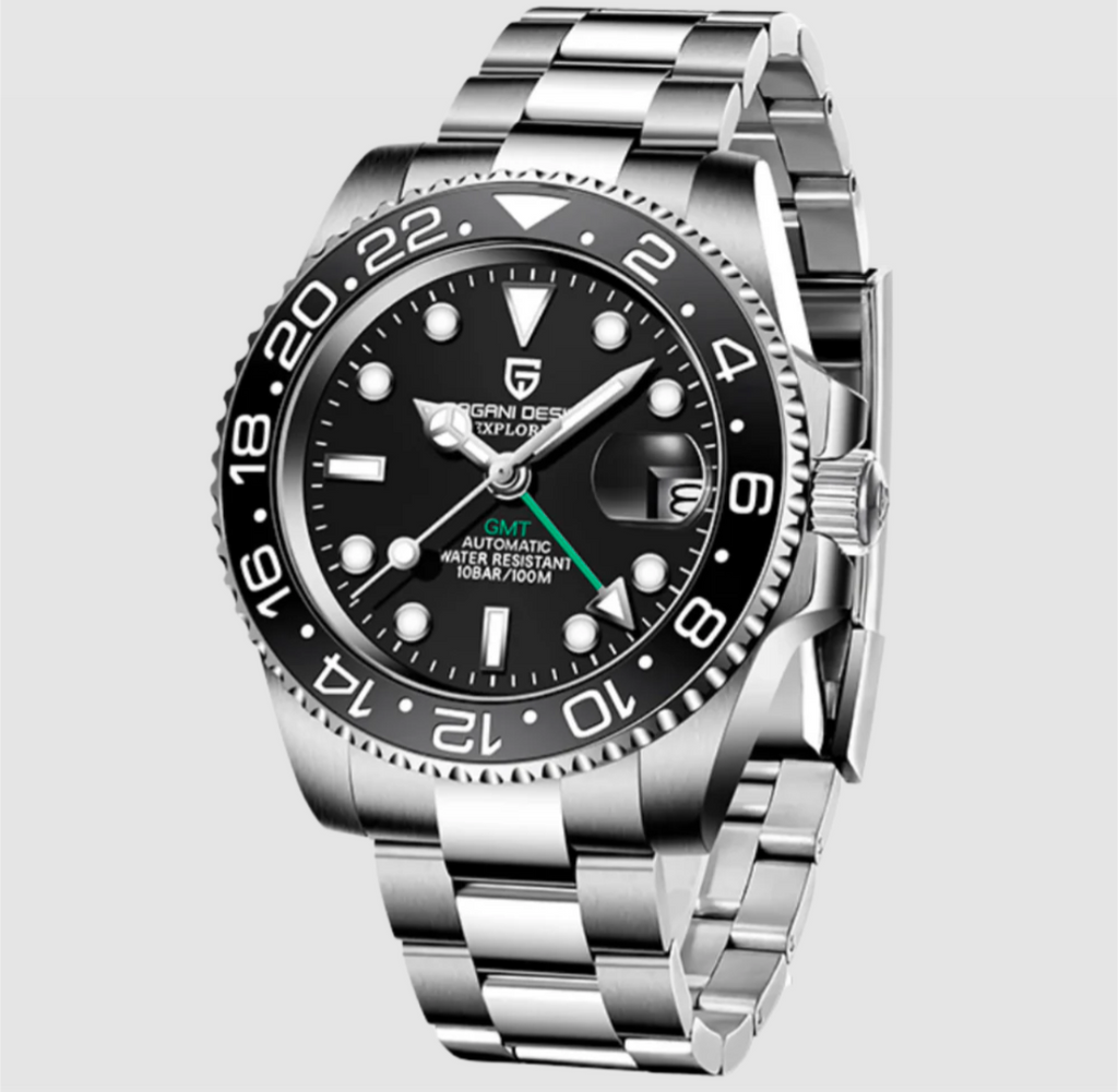 Pagani Design Automatic GMT Black Oyster Bracelet