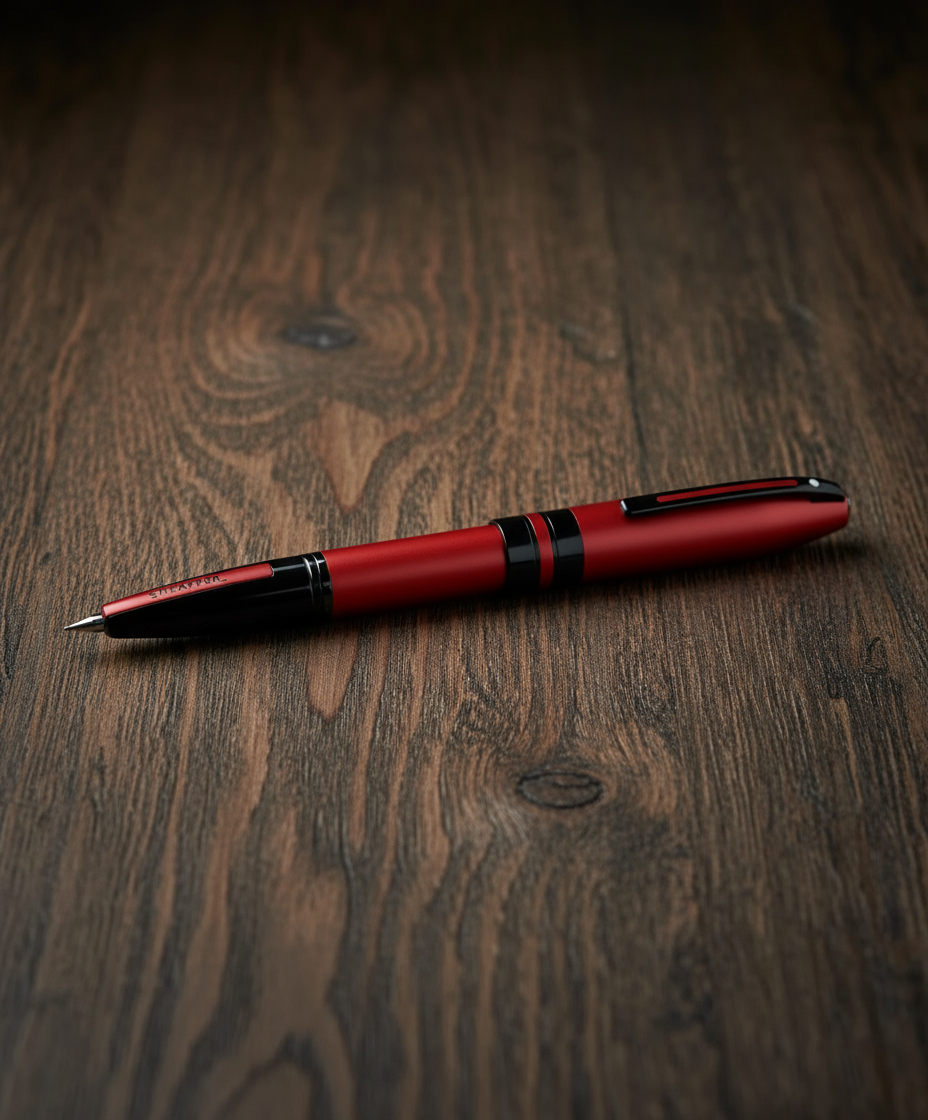 Sheaffer® ICON 9111 Metalic Red Fountain Pen With Gloss Black trim E0911153