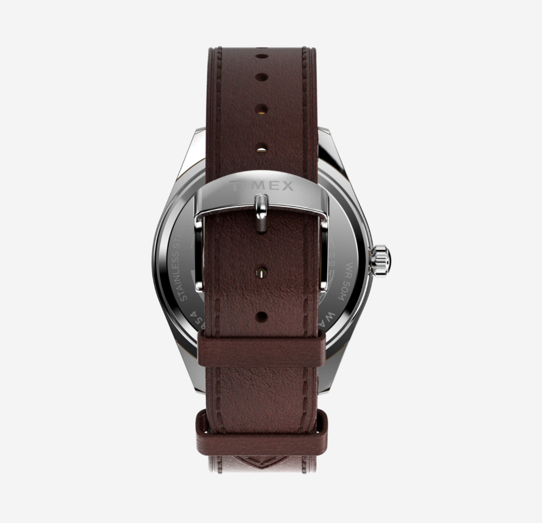 Timex® Legacy 41mm Leather Strap Watch
41 mm