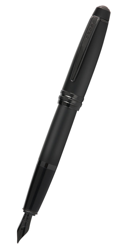 Bailey™ Matte Black Lacquer Stainless Steel Medium Nib Fountain Pen